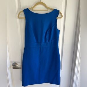 The Loft sleeveless blue dress